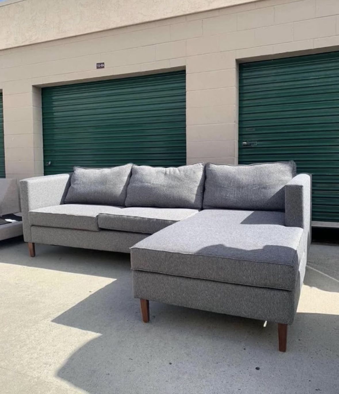 Gray Mid-Century Modern Sectional Couch 🛻 Delivery Available🛻