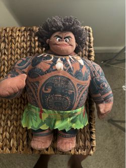 Disney Moana Maui Plush Stuffed Animal Tattooed Demigod Doll