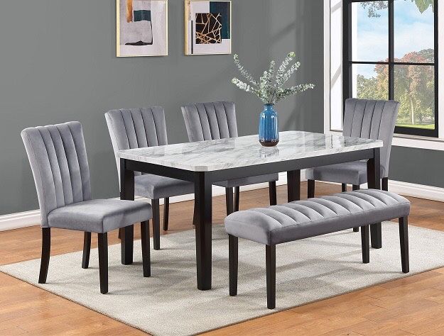 Dining Set 6pc Upholstered Seating LIMITED TIME PROMOTIONS ‼️‼️