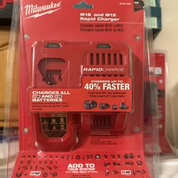 Milwaukee 48-59-1808 M12 and M18 Rapid Charger New