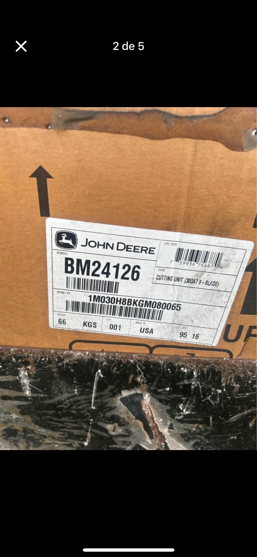 John Deere (BM24126) Para Tractor Pequeño