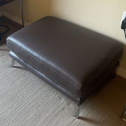 Leather Ottoman