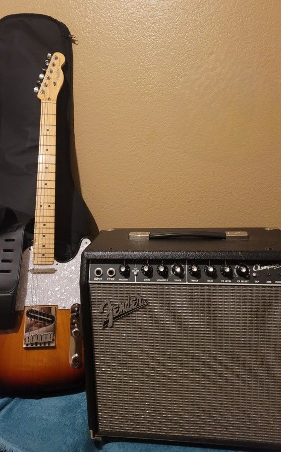 USA Fender Telecaster w/ Fender Champion 40 Amp
