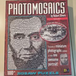 Buffalo Games - Photomosaics (By Robert Silver) - Jigsaw Puzzle - Abraham Lincoln - 1,000+ Pcs