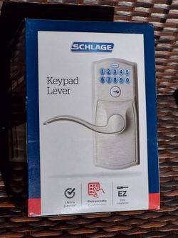 Brand new keyless entry lock. SCHLAGE