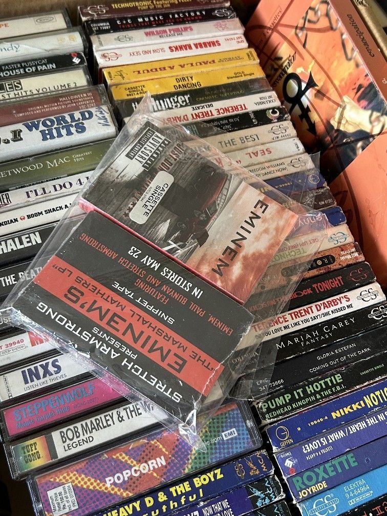 2 Vintage Rare NEW Factory Sealed Eminem Cassette Tapes HipHop Rap