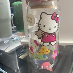 Hello Kitty Glass Cup