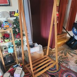 Urban Outfitters Wood Clothes Rack