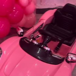 Pink  Barbie Car 