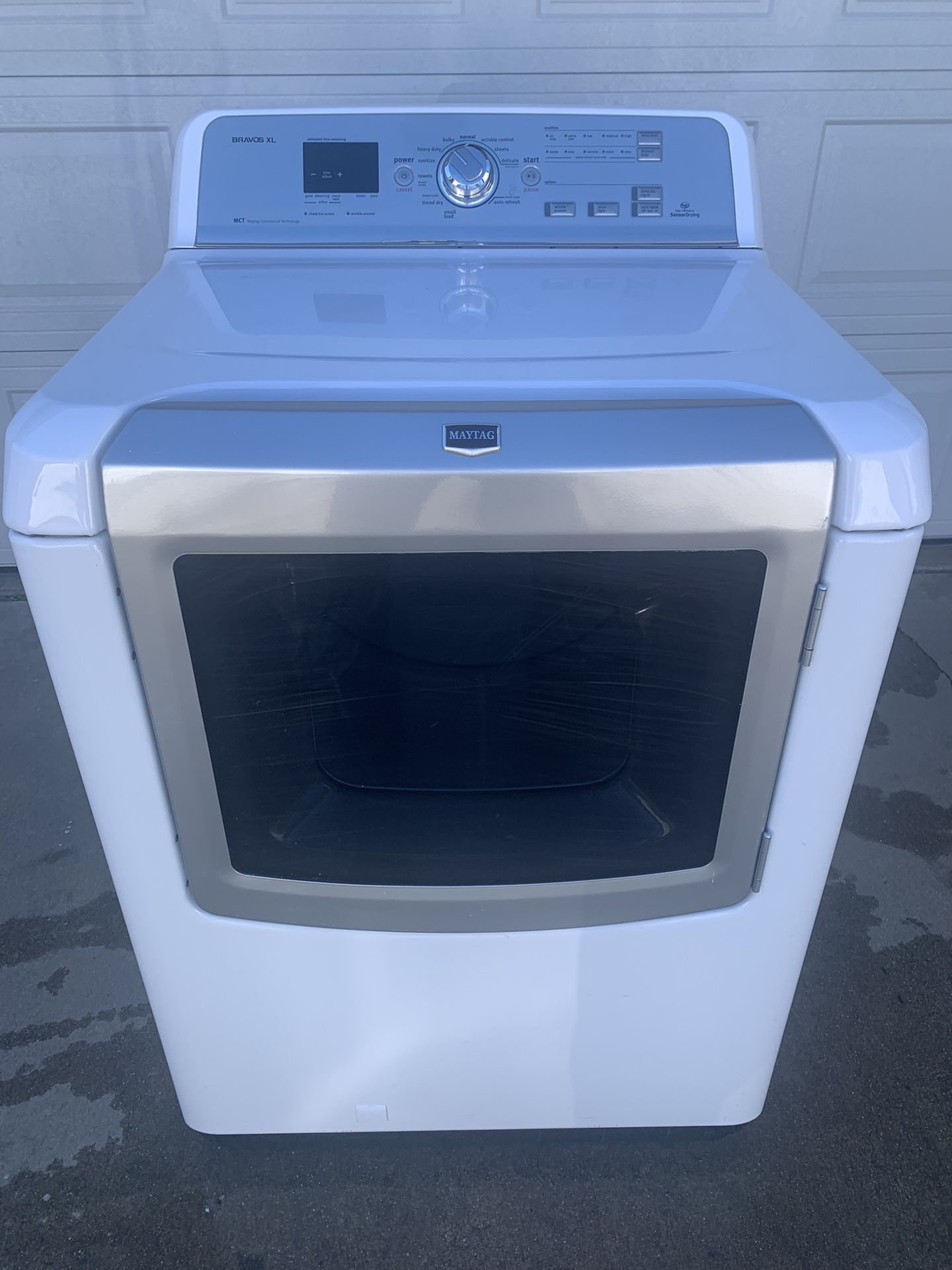 White Maytag Bravos Gas Dryer