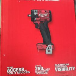 M18 FUEL GEN-3 18V Lithium- lon Brushless Cordless 3/8 in. Compact Impact Wrench with Friction Ring (Tool-Only)