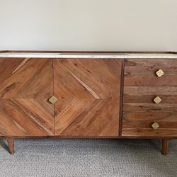 Console/Media Table with Marble Top
