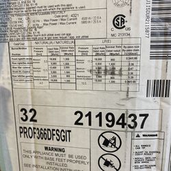 Bertazzoni 36” Dual Fuel Range - Electric Yellow