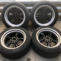 17” American Racing Torq Thrust Foose Boss Ridler Wheels 5x4.75 Chevy Nova Camaro El Camino Monte Carlo 