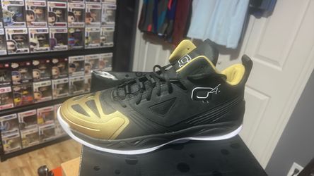 Black and Gold Basketball Sneakers