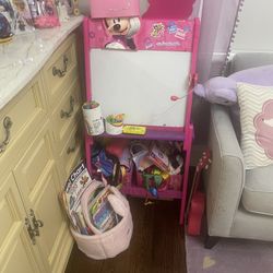 Mickey Mouse easel with dry erase board