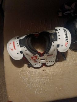 Football Helmet And Chest Pads