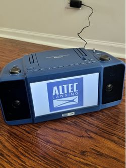 Altec Lansing Portable 10” Screen Boombox DVD Player Bluetooth HDMI Roku