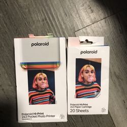 Polaroid Photo Printer And Cartridge 