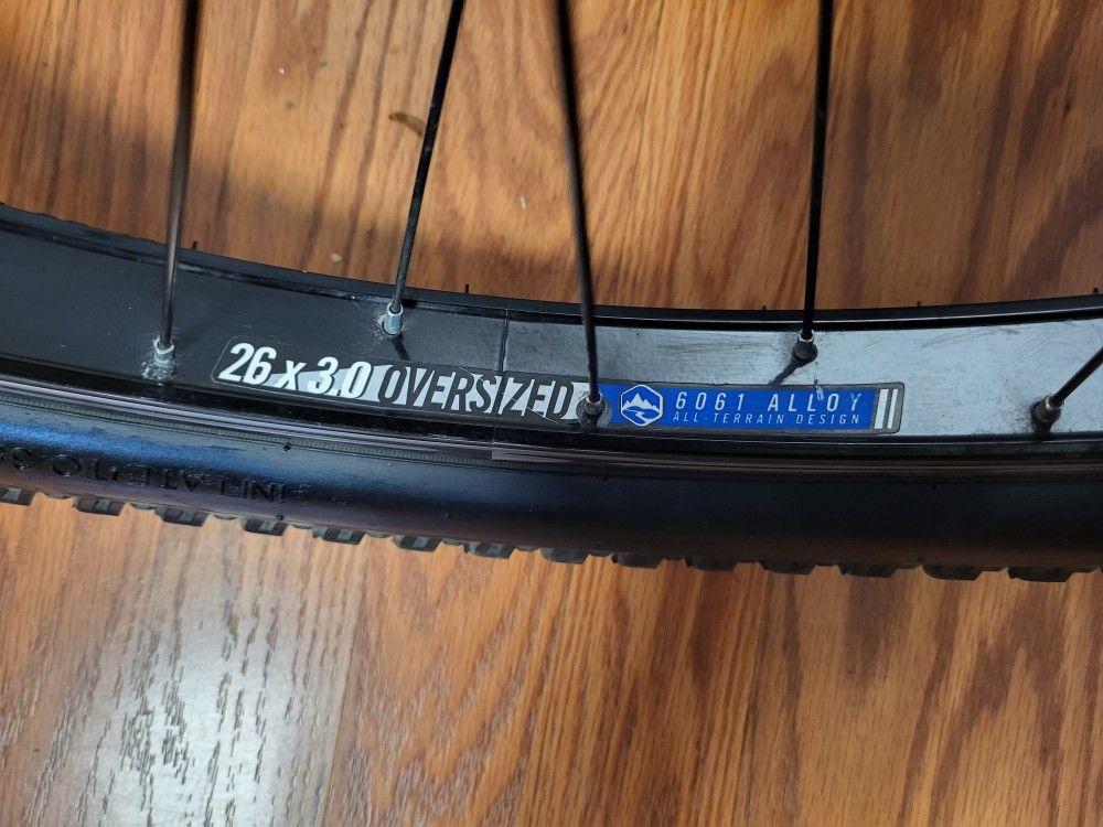 Two 3.0 Rims with 2.80 Tires