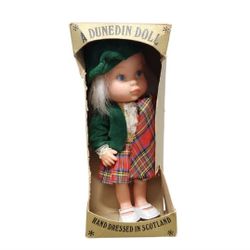Vintage A Dunedin Doll Hand Dressed in Scotland Plastic Doll
