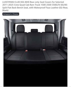 2011-2025 dodge ram rear seat cover