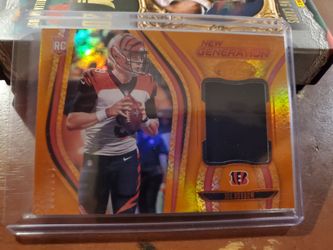 Joe Burrow rookie patch card