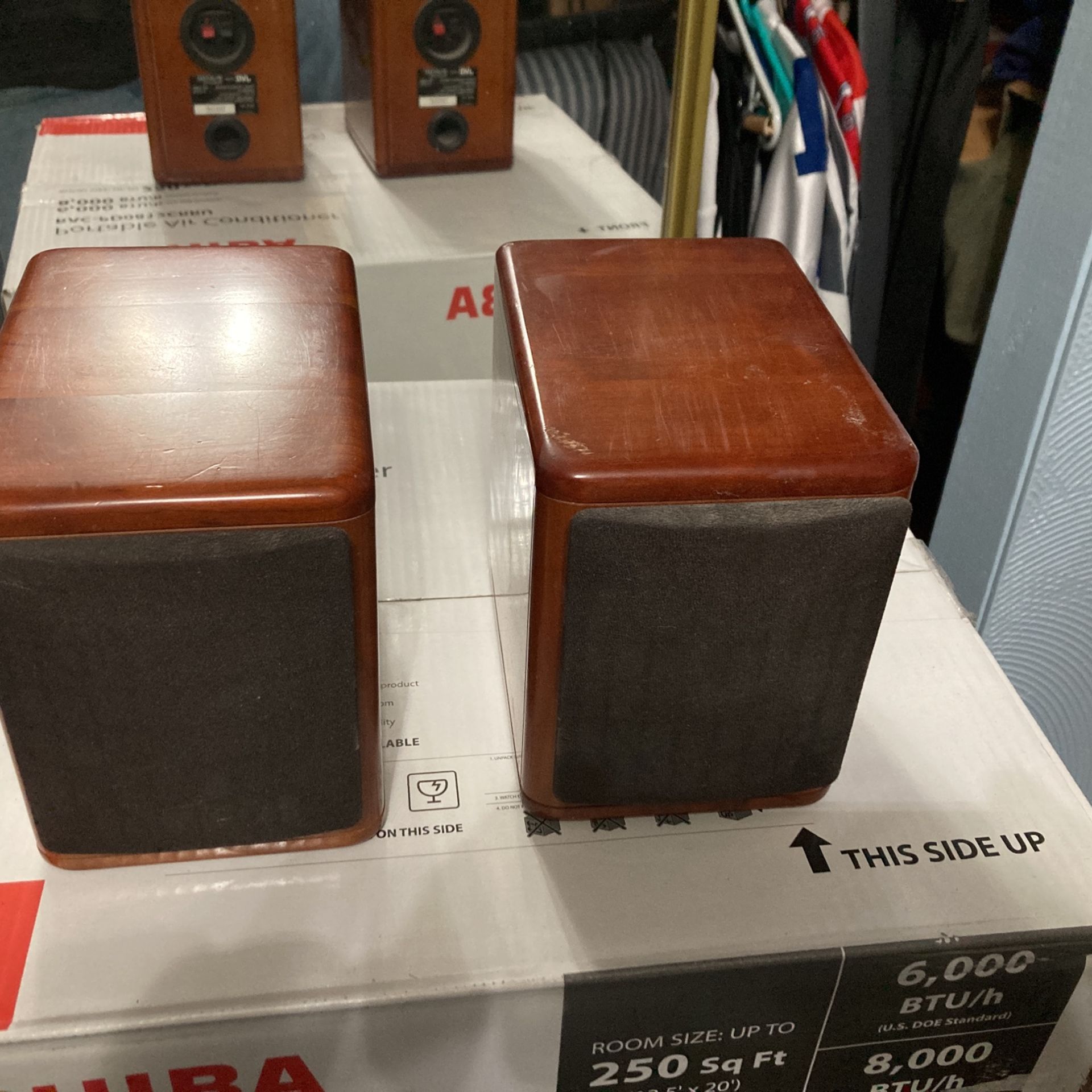 JVC SP-UX7000 Cherry Wood Mini Bookshelf Speakers 4ohm 20W
