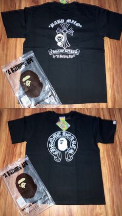 Size M BAPE x Chrome Hearts Baby Milo Black T-Shirt