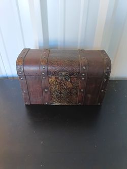 Decorative Wooden Treasure Chest Box