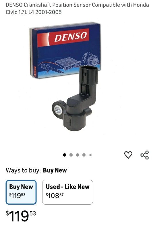 Denso Crankshaft Honda Civic 2001-2005