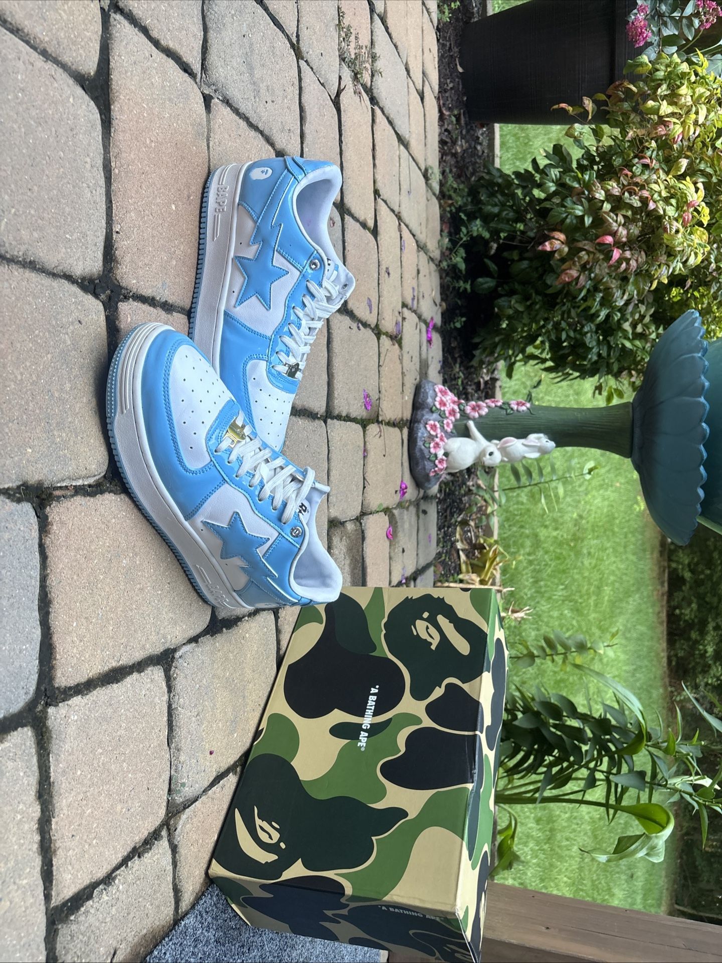 A Bathing Ape Bapesta 2021 "Sax" Option To Include BAPE ABC Camo Tee Mens Size S