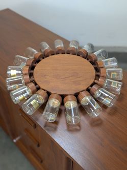Vintage Mid Century Modern Teak Spice Rack by Digsmed, 1964