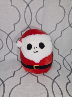 Squishmallows Nightmare Before Christmas 8” Jack Skellington Santa Plush Disney