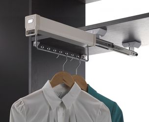 Pull out hangers for small closets