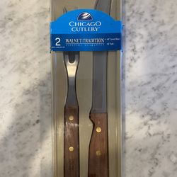 Chicago cutlery/8 inch carver & slicer & 6 inch fork