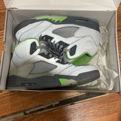 Air Jordan 5 Retro Green Bean 2022 Grey Men Size 10