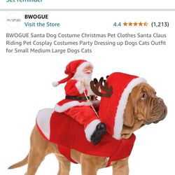 Extra Small Pet Santa Outfit 