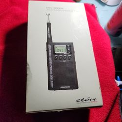 Eton Short Wave Radio 300PE7 Short Wave Bands Analiog Digital Antana 