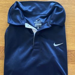 Nike Dri Fit Polo Navy Blue Shirt, XL Boys