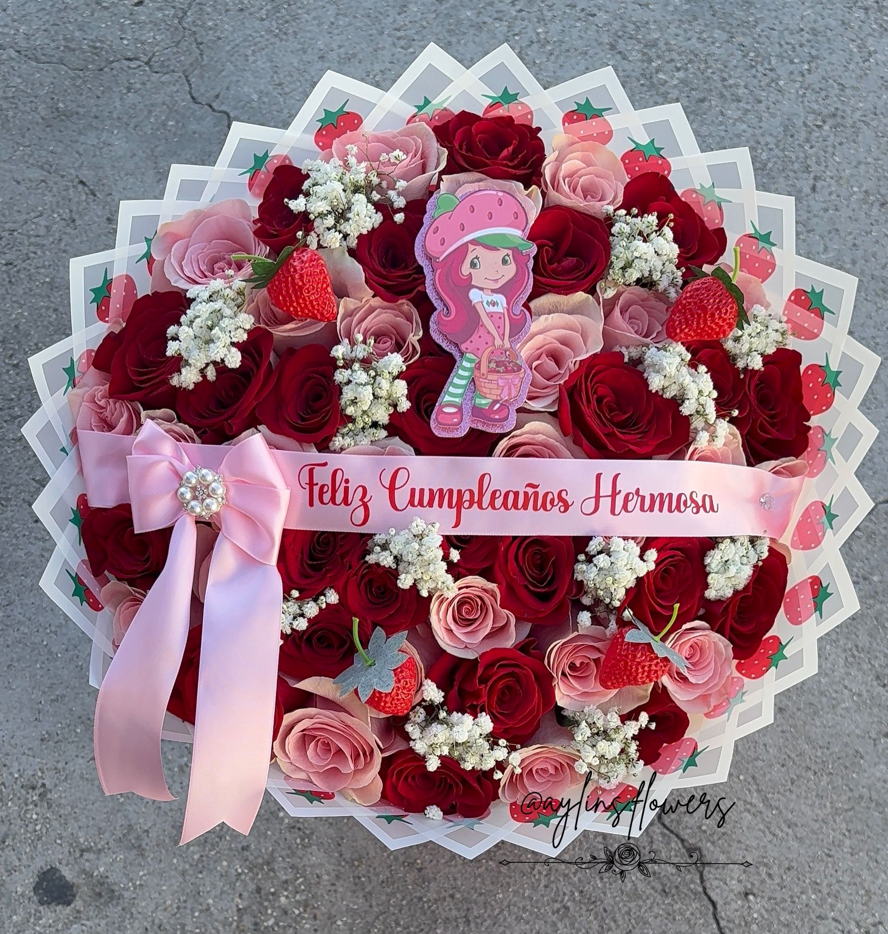 Ramo Buchon Flower Roses Bouquet Rosas