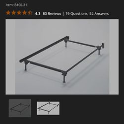 Full/Twin Metal Bed Rails