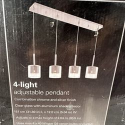 4 Light Adjustable Pendant 