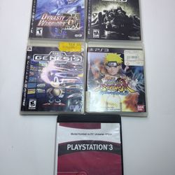 PlayStation 3 PS3 Game Lot (5) Fallout 3, Naruto, Mortal Kombat, Sonic, DW6