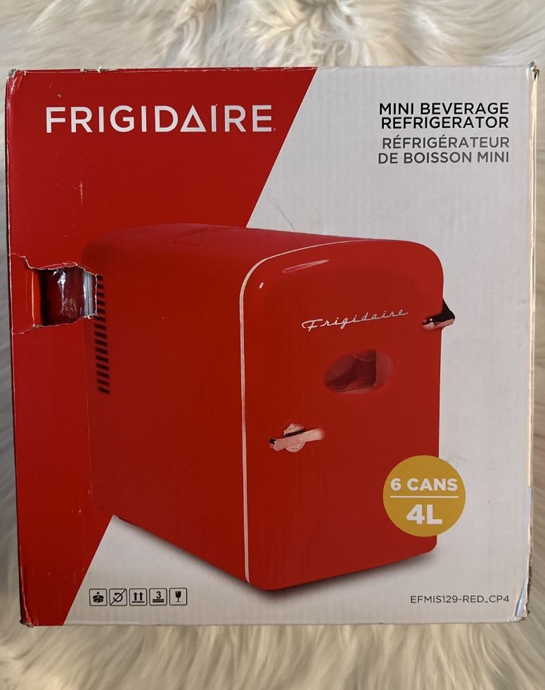 BRAND NEW! Frigidaire 6 Can Mini Fridge - Red