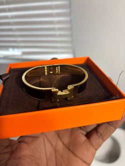 Hermès Clic H Bracelet Black Gold