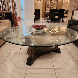 Glass Round Table.  Enhance your Living Room