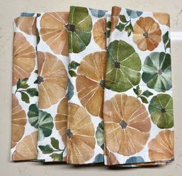 Crate & Barrel 20x20 Thanksgiving Napkins