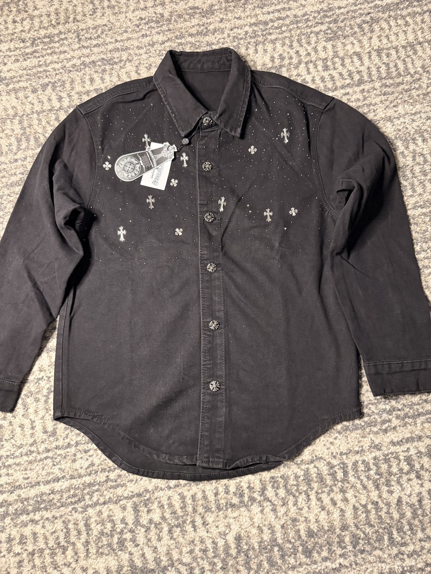 Chrome Button Up
