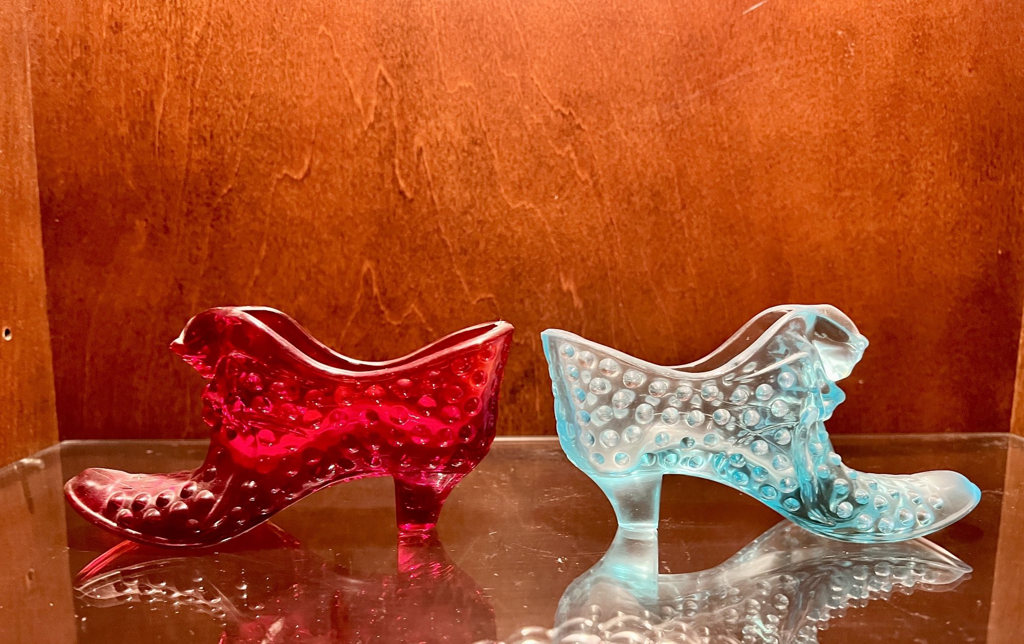 Antique Darling Hobb Nail Glass Shoes